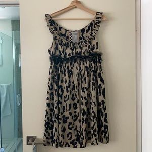 L.A.M.B leopard babydoll dress